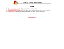 Tablet Screenshot of janecky.com